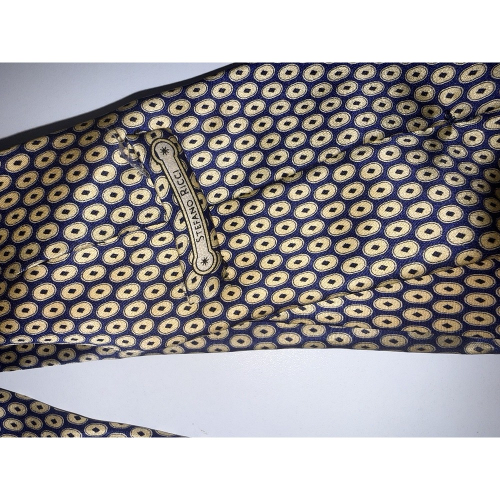 Stefano Ricci‎ Tie Yellow And Blue R - Picture 4 of 5